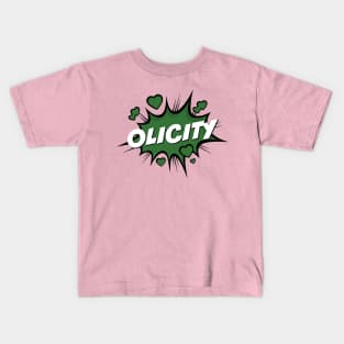 Olicity - Green Action Bubble Kids T-Shirt